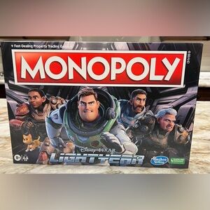 Disney - Monopoly -  Pixar -  Lightyear Board Game NIB